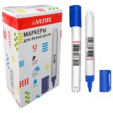 Маркер для сухостираемых досок deVENTE, 3мм, синий, пулевидный (5040513)