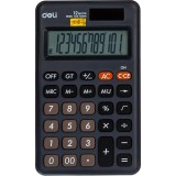 Калькулятор карманный DELI EM120, 12-разрядный, темно-серый, 118x70х11 мм (1552689)