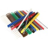 Пружины для переплета пластиковые DSB, 8мм, черные, 100шт/уп. (2060 