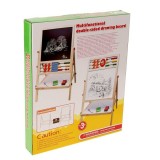 Доска магнитная 36*36 см на ножках: маркер, губка и 5 цветных мелков в комплекте (715844)