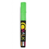 Меловой маркер FLEXOFFICE 2,5 мм, с ластиком, зеленый (FO-CM01 GREEN)