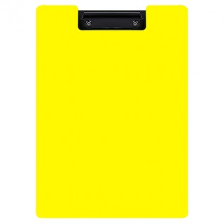 Клипборд-папка (планшет) А4 inФОРМАТ, пластиковый, с зажимом, черно-желтый (72) (PPM31Y) (073111)