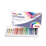 Пастель масляная PENTEL, 16 цв. 8/60 мм, в картоне (PHN-16U)