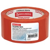 Скотч упаковочный BRAUBERG оранжевый, 48мм х 66м, 45мкм (440154)