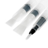 Набор кистей кллиграф. 3 шт (№ 4, 7, 10), нейлон, плоская, с резервуаром (2887410)