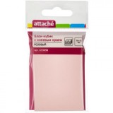 Клейкая бумага для заметок ATTACHE, 76х51мм/100л, розовый, (633898)