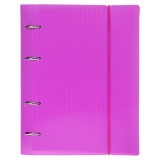 Тетрадь А5 120л. ХАТБЕР, на 4-х кольц, пласт.обл. на резинке (120ТК5Вр1_3033)(081577)