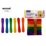 Палочки MAZARI деревянные плоские 9,4х1,5 см, 50 шт, ОПП-уп (M-9995) (12/240)