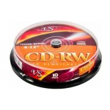 Компакт диски PERFEO VS CD-RW 80 4-12x CB/10 (ЦЕНА ЗА 10 ШТ) (VSCDRWCB1001)(11 000 047)