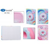 Блокнот BASIR 80л. 21х14,3см, 