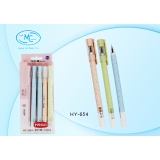 Ручка гелевая BASIR, 0,35 мм, пластик, корпус цветной ассорти, синий, (HY-654)