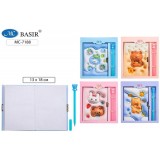 Блокнот+замочек BASIR 48л. 18х13см, 