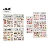 Наклейки декоративные MAZARI 3D, 16 х 22 см	, 11 дизайнов (M-8681)