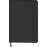 Записная книжка deVENTE А5, 160с, крем.бум, клетка, тв.обложка, искус.кожа, черная (2251410)