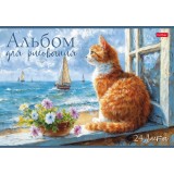 Альбом для рисования ХАТБЕР А4 24 л. 