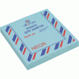Клейкая бумага для заметок ATTOMEX, 76х76мм/100л, неон голубой  (2010912)