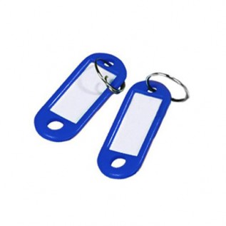 Бирка для ключей NONAME, синяя, (цена за 10 шт/уп) (300) (313513)