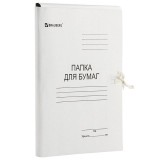 Папка на завязках А4 BRAUBERG, картонная, 320г/м2  (121513)