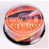 Компакт диски PERFEO VS CD-RW 80 4-12x CB/25 (ЦЕНА ЗА 25 ШТ) (VSCDRWCB2501)