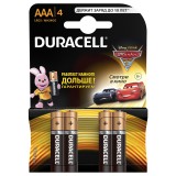 Элемент питания (батарейка алкалиновая) DURACELL LR03 (ААА), (Цена за 4шт.) (450403)