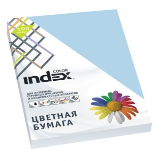 Бумага INDEX COLOR A4 100л/пач 80 гр, бледно-голубой (IC72/100) (A29515)