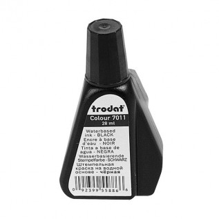 Краска штемпельная TRODAT, 28мл, черная (1/10) (7011/ч) (012306)