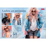 Альбом для рисования ХАТБЕР А4 40 л. 