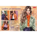 Альбом для рисования ХАТБЕР А4 40 л. 