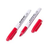 Маркер перманентный ALINGAR, 1-2мм, пулевидный, красный (AL523/RD)