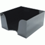 Бокс для бумаги ATTOMEX, 9x9x5см, без наполнения, пластиковый, черный (4105800)