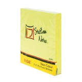 Блок бумаги для заметок EAGLE, с липким слоем, 75х75мм/100л., желтый, неон (50/300) (654/неон.ж) (03