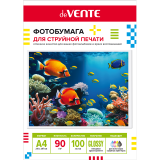 Фотобумага А4 deVENTE, глянцевая, односторонняя, 100л., 90г/м2 (2042419)