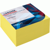Блок бумаги для заметок deVENTE, с липким слоем, 76х76мм/400л, неоновый желтый (2010340)