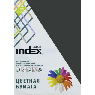 Бумага INDEX COLOR A4 100л/пач 80 гр, черный (IC99/100) (00-00019702)