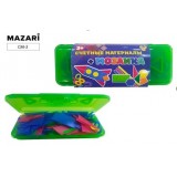 Набор счетных материалов + мозайка MAZARI пластиковый пенал, ассорти 2 цвета (CM-3)