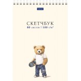 Скетчбук-блокнот А5, 80л. ХАТБЕР Скетчбук-блокнот А5, 80л. ХАТБЕР