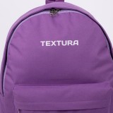 Рюкзак школьный TEXTURA, текстиль, наруж. карман, 29 х 12 х 37 см,на молнии, сиреневый (6247257)