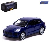 Машина металлическая PORSCHE MACAN S, 1:32, синий (СЛ-7152972)
