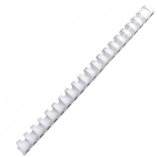 Пружины для переплета пластиковые DSB, 10мм, белые, 100шт/уп. (2061)