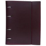 Тетрадь А5 120л. ХАТБЕР, на 4-х кольц, пласт.обл. на резинке (120ТК5Вр1_01606)(081581)