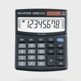 Калькулятор настольный SKAINER SK-308II, 8 разрядный., пластик, 100x124x32мм, черный  (SK-308II)