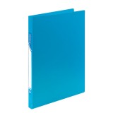 Папка с прижимом А4 inФОРМАТ, 0,55 мм, пластиковая, 1 зажим, с карманом, синяя (16) (NP1455B) (04076