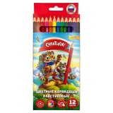 Карандаши цветные CREATIVIKI,12цв., шестигранные (ЦКП12КР/Р) (263575)