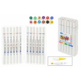 Набор скетчмаркеров BASIR, 12 цветов, 1,0-7,0мм, (MC-5193-12)