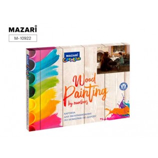 Картина для раскраш. по номерам по дереву MAZARI 