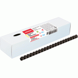 Пружины для переплета пластиковые deVENTE, 8мм, черные, 100шт/уп. (4125503)