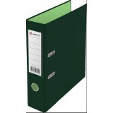 Регистратор LAMARK900, PVC 75мм, 2-х стор.покр.металл.оконт.карман.зелен/зелен. (AF0900-2GN)(1/30)