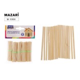 Палочки деревянные круглые MAZARI 8 см, диаметр 3,5 мм, 100 шт (M-10006)