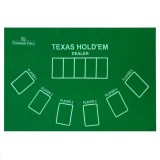 Покер в черном кейсе, 100 фишек, 5 кубиков, 2 колоды карт, с номиналом, 49x25 см (9225149)