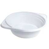 КОМПЛЕКТ тарелки однор.суповые 100 шт., пластик, OfficeClean белые, 0,5л, 14,5см (306587)